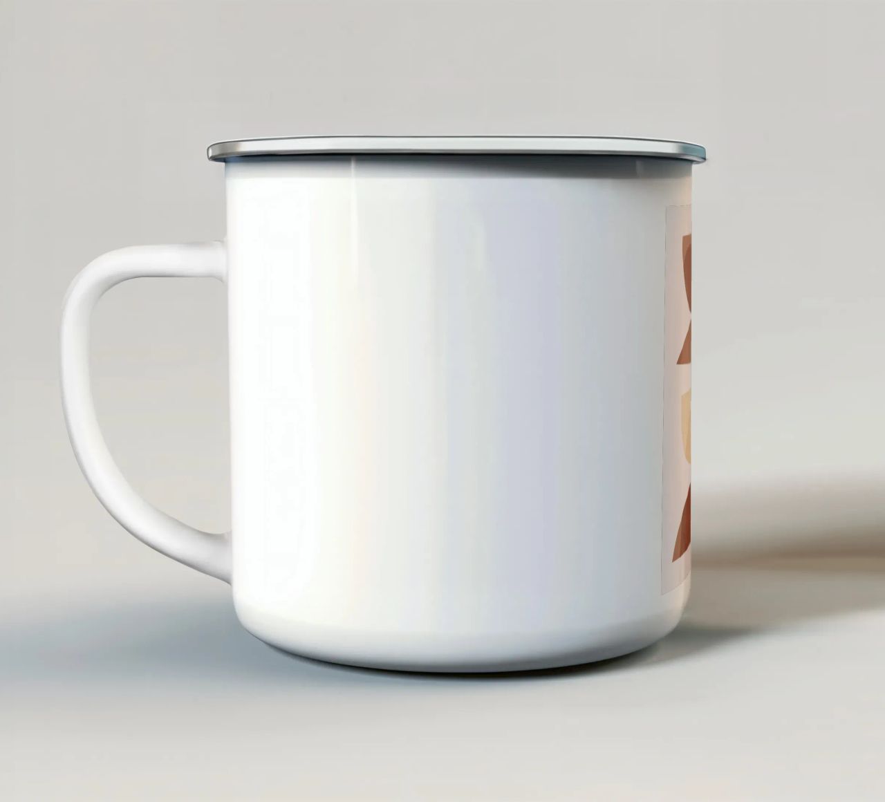 astratto minimo 7 tazza in smalto da ThingDesign