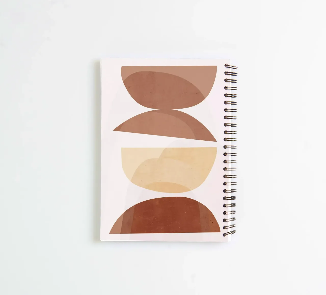 abstract minimal 7 spiral notebook by ThingDesign