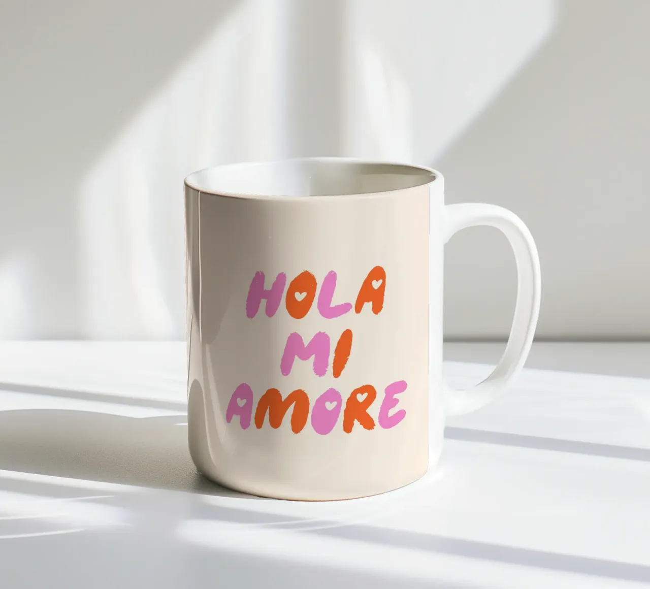 Hola mi amore tazza in ceramica da dericktype