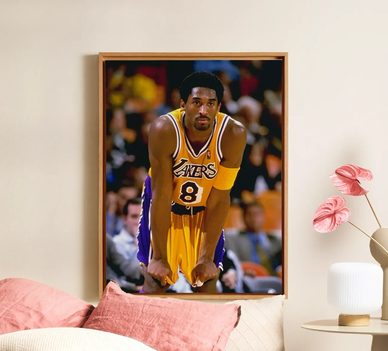 Kobe Bryant scores 60 POINTS canvas with Floater frame by FAKE ARTWORK STORE
