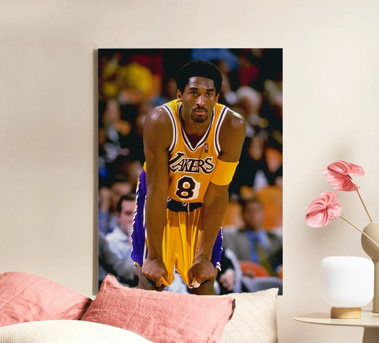 Kobe Bryant scores 60 POINTS canvas with Floater frame by FAKE ARTWORK STORE