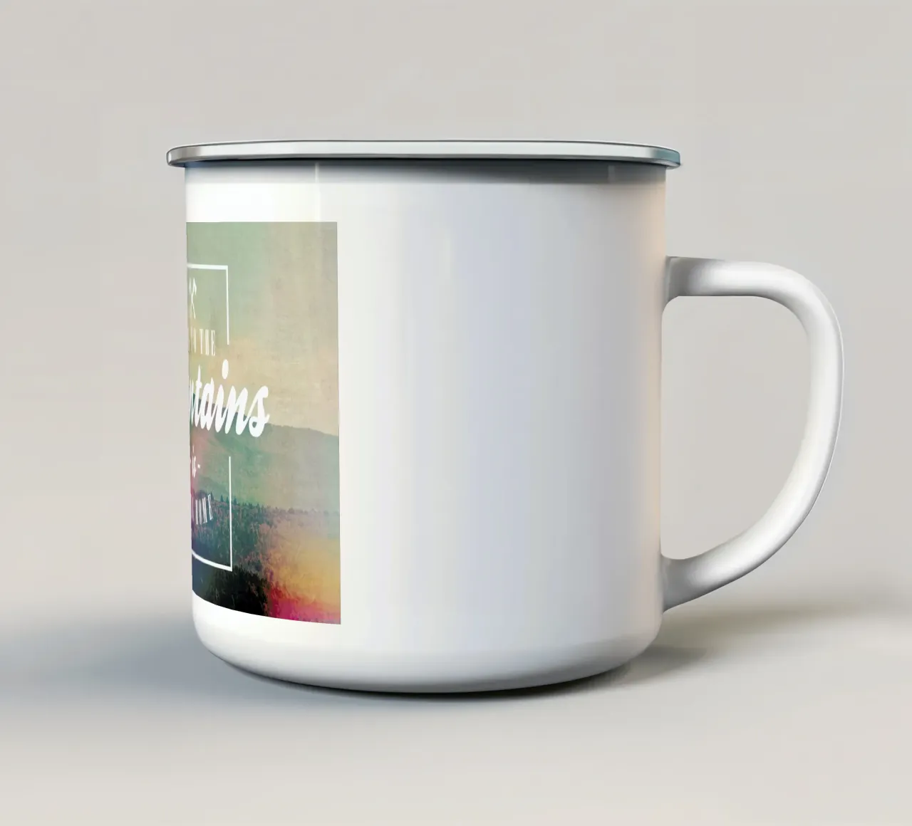 Going Home tazza in smalto da Vintage Skies