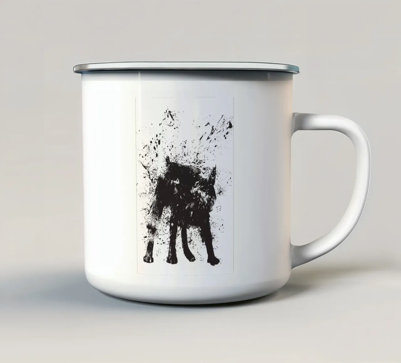 Wet Dog tazza in smalto da Balazs Solti
