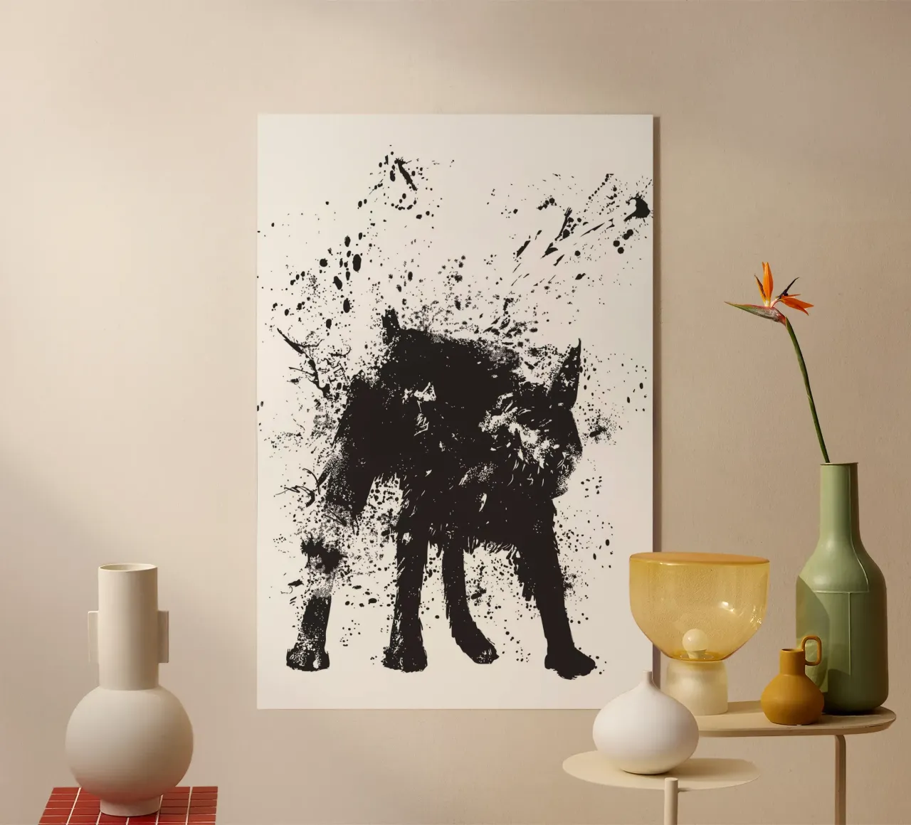 Wet Dog acrylic glass by Balazs Solti