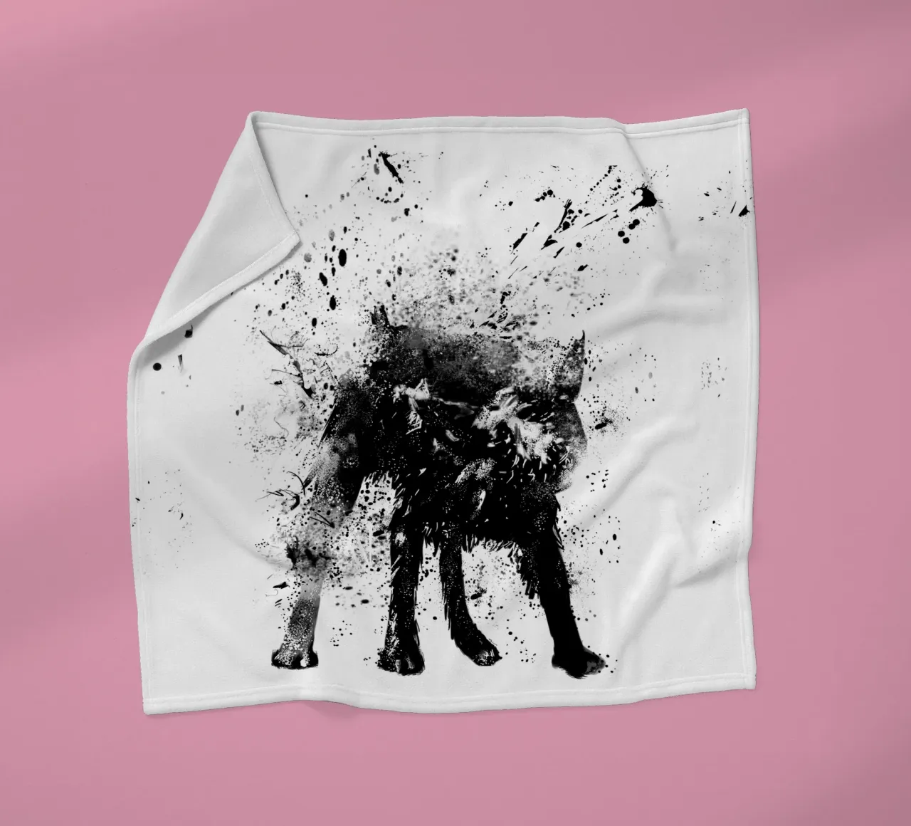 Wet Dog fleece blanket by Balazs Solti