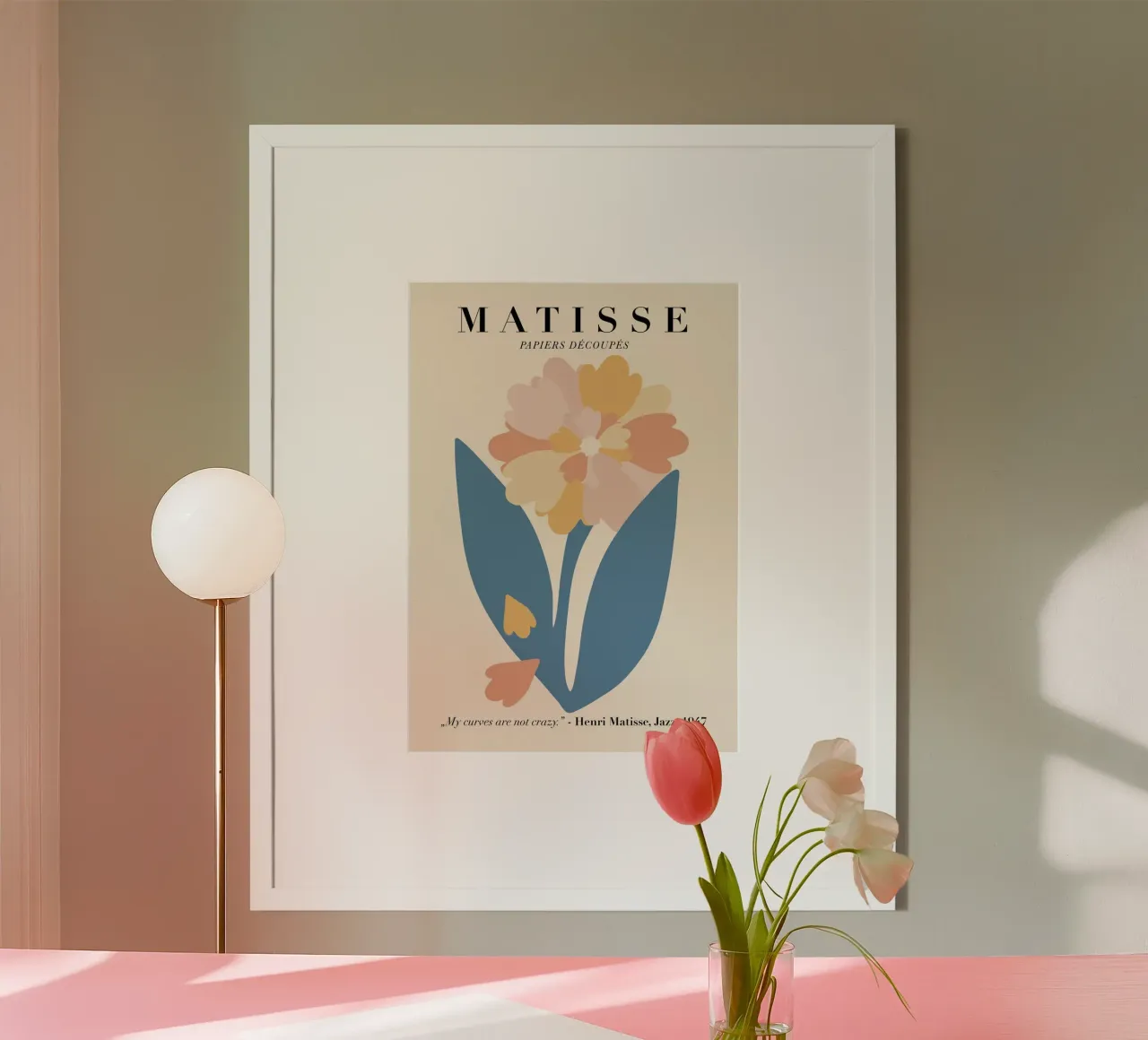 Matisse Jazz 1947 poster con telaio in alluminio da DODOLAN STORE