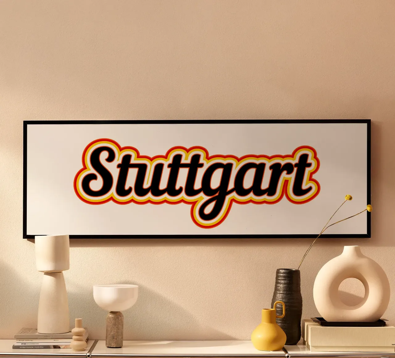 Stuttgart Label Poster von Mariel Toigo