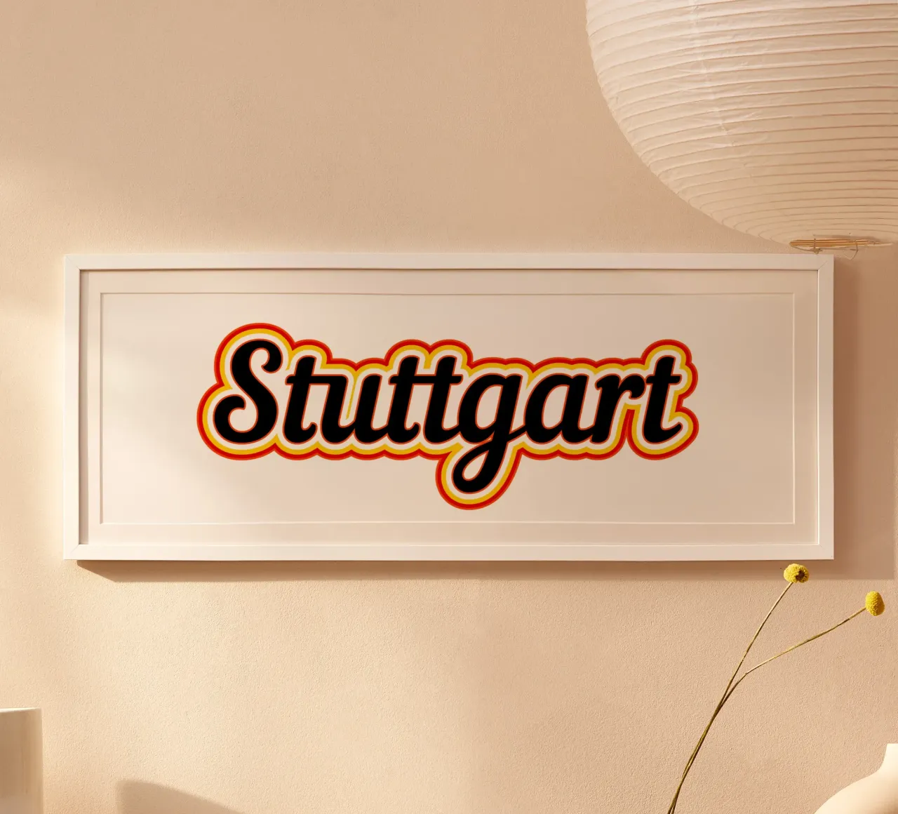 Stuttgart Label Poster von Mariel Toigo