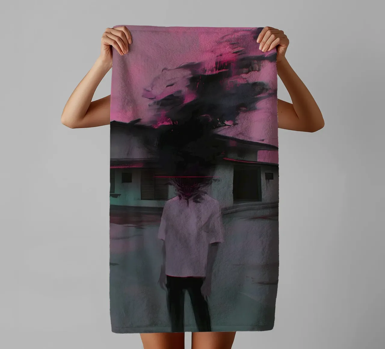 Dark Bloom No 09 asciugamano da bagno da treechild