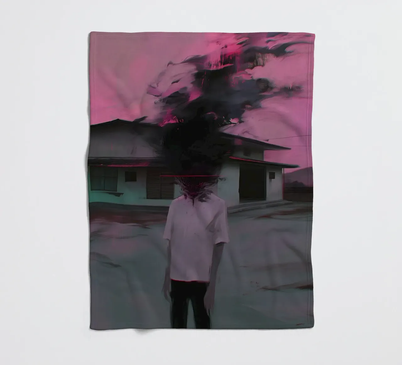 Dark Bloom No 09 coperta in pile da treechild