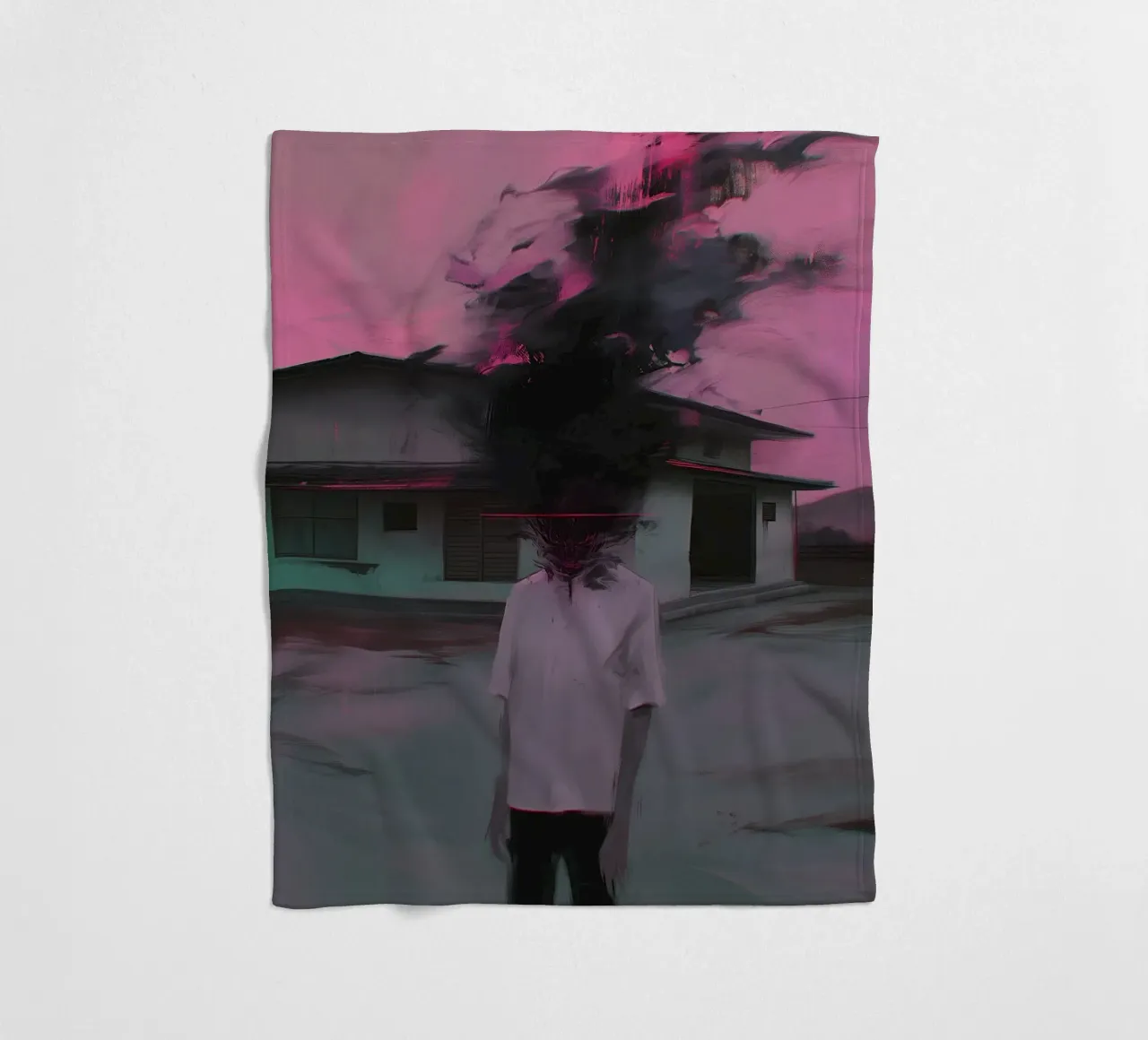 Dark Bloom No 09 coperta in pile da treechild