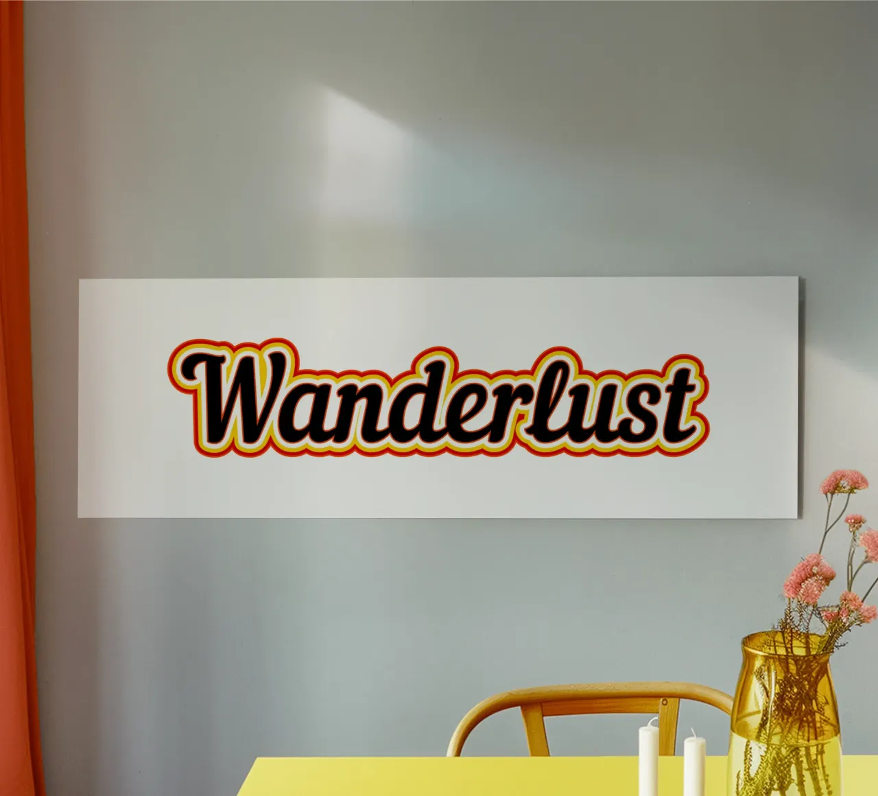 Etichetta Wanderlust plexiglass da Mariel Toigo