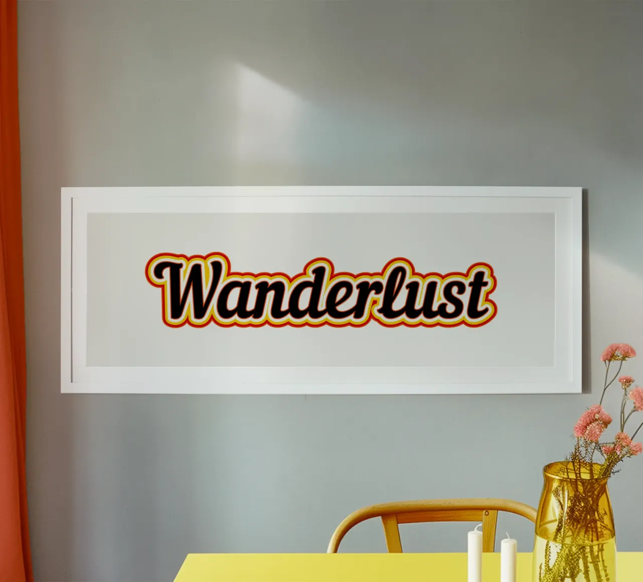 Etichetta Wanderlust poster da Mariel Toigo