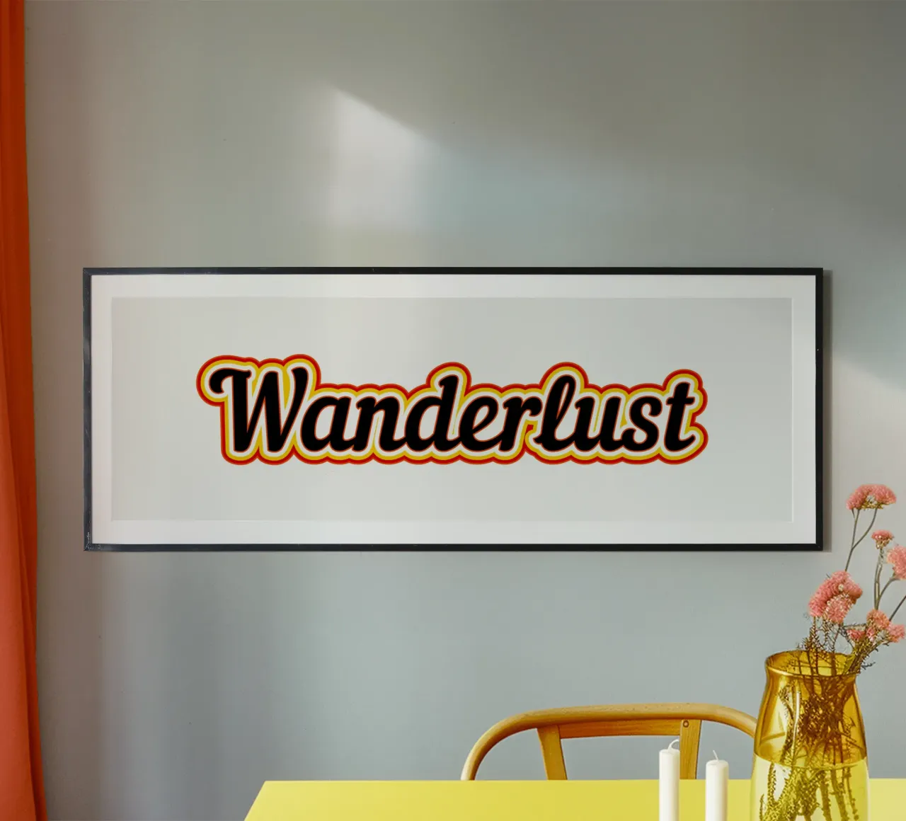 Etichetta Wanderlust poster da Mariel Toigo