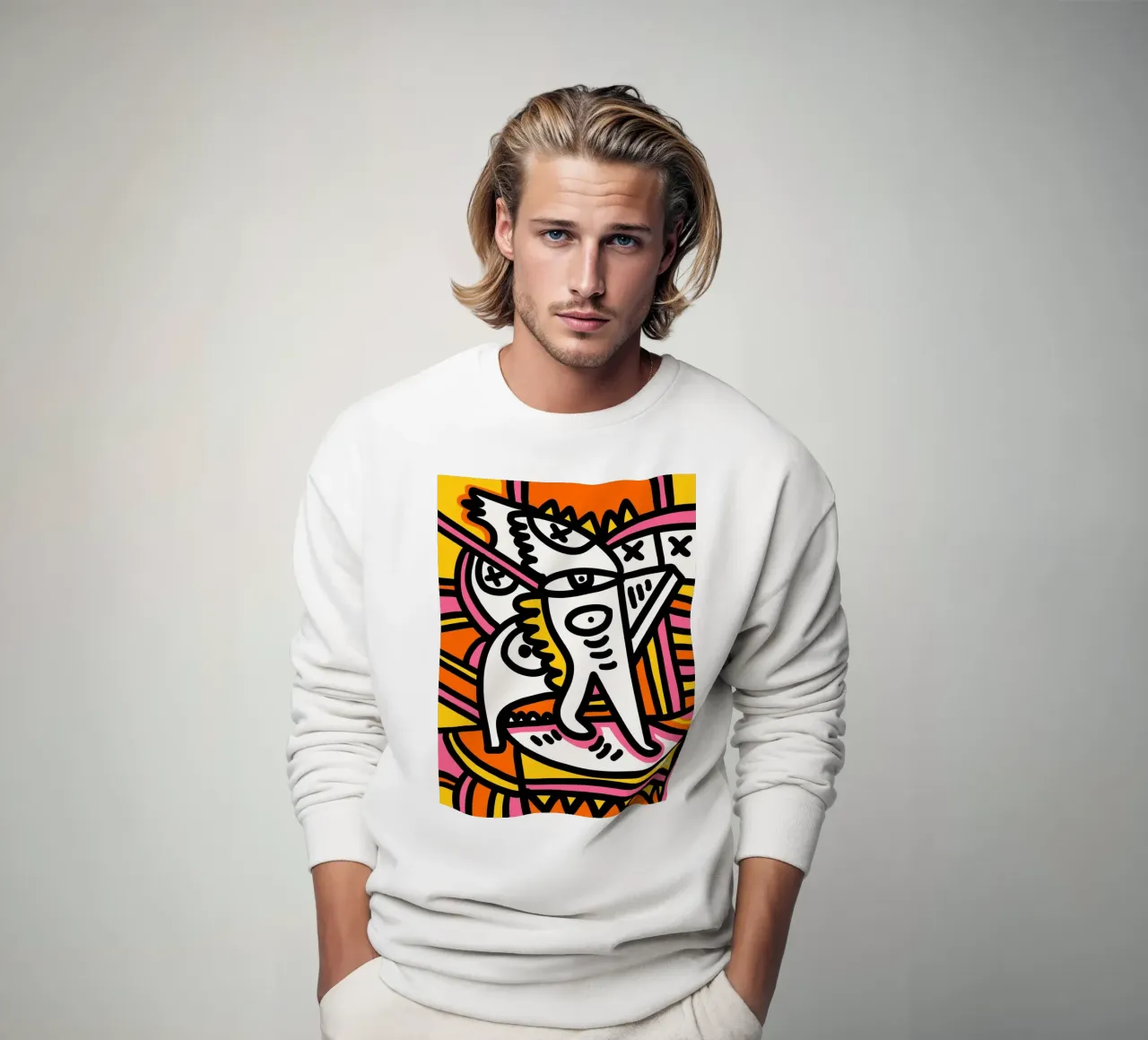 De kleurenwatcher sweatshirt van Signorino