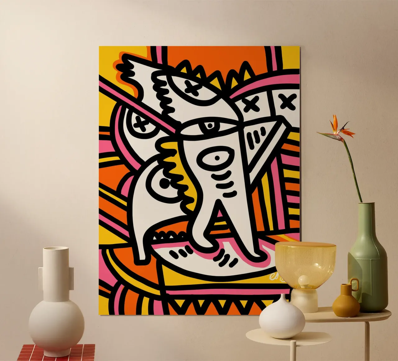 L'osservatore di colori poster con telaio in plastica da Signorino