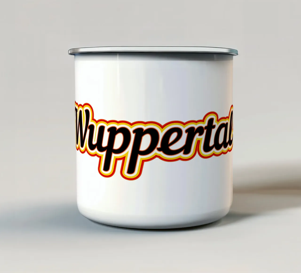 Etichetta Wuppertal tazza in smalto da Mariel Toigo