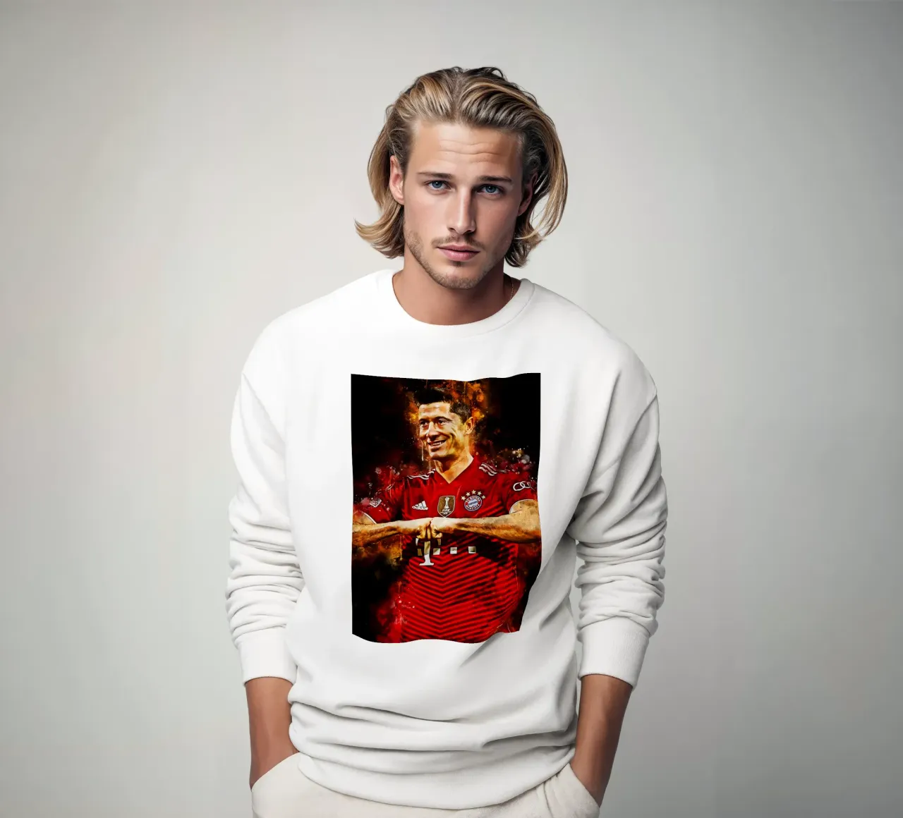 Robert Lewandowski felpa da MasterInkArt