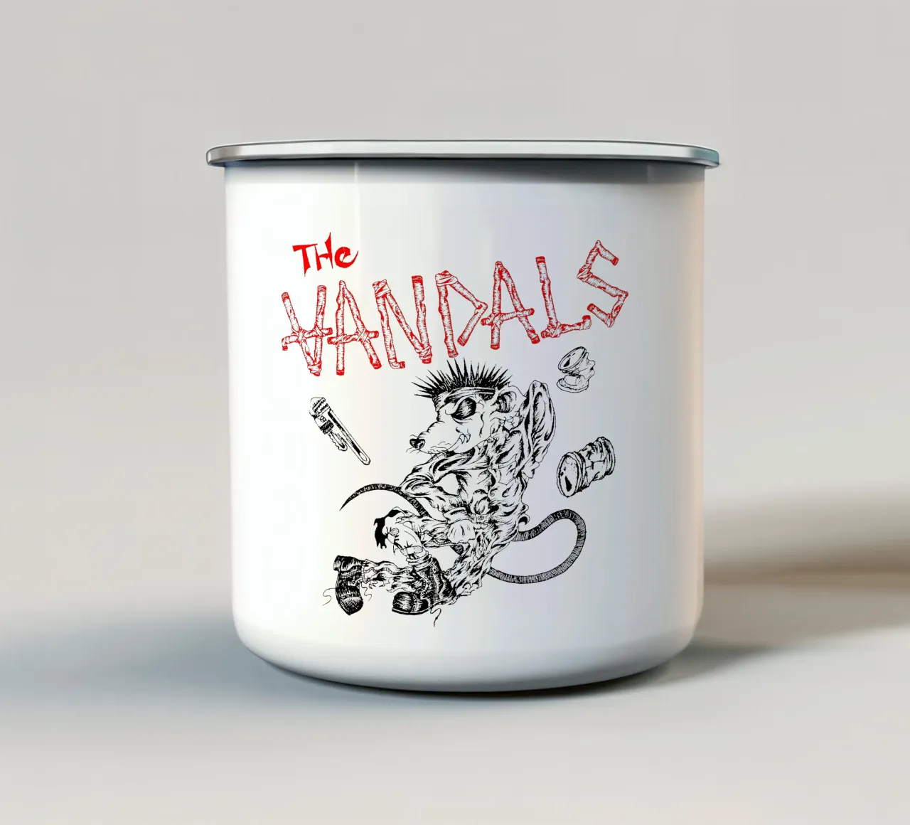 Maglietta Punk Mouse Essential tazza in smalto da mannys_artt