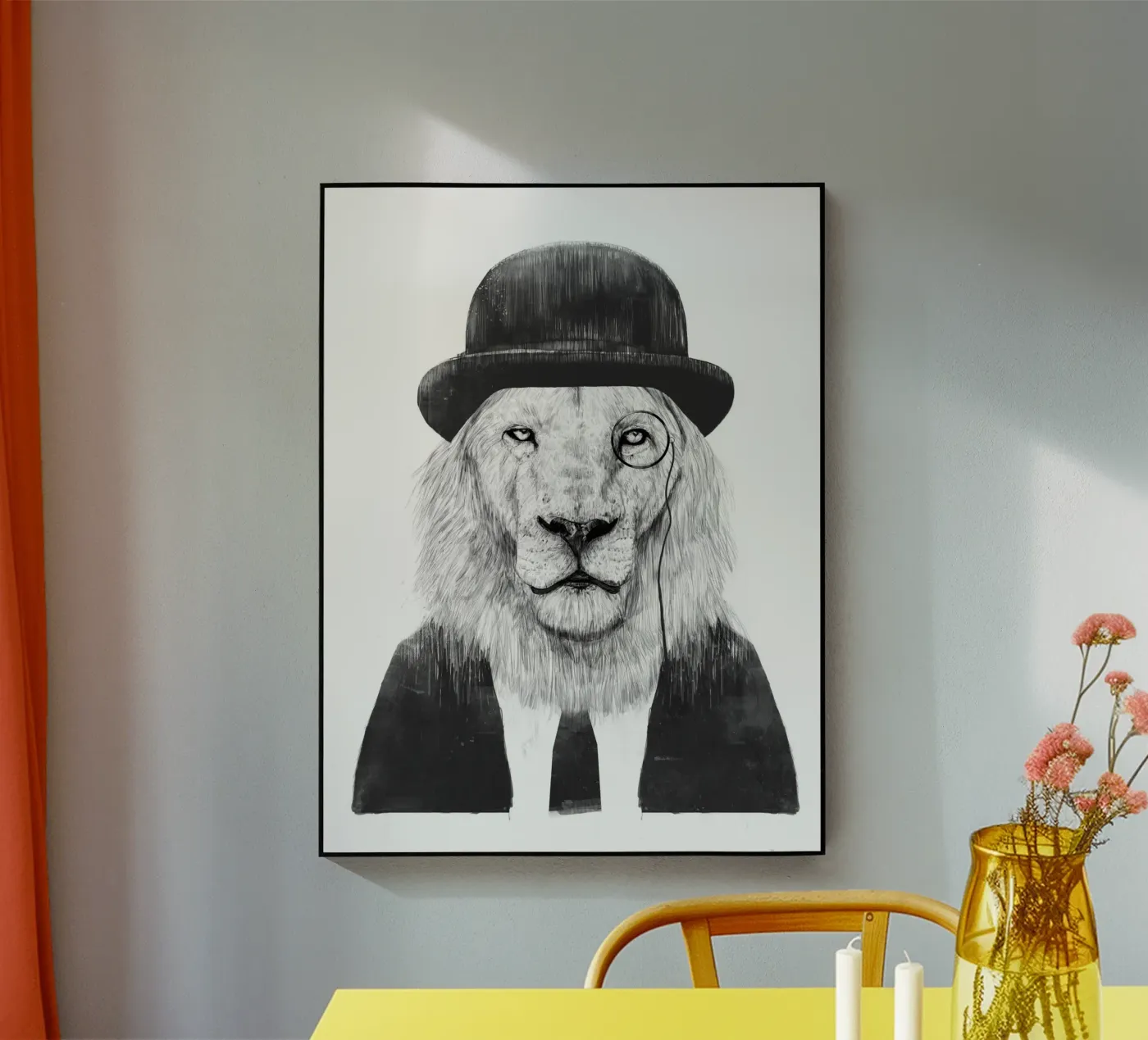 Sir Lion acrylic glass by Balazs Solti
