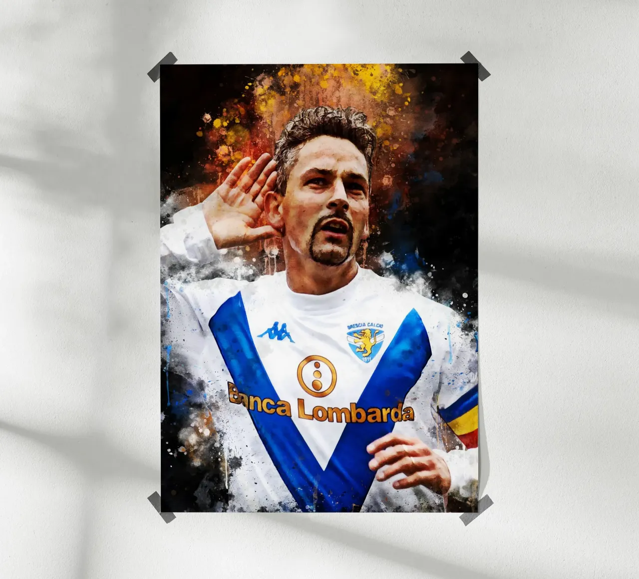 Roberto Baggio poster da MasterInkArt