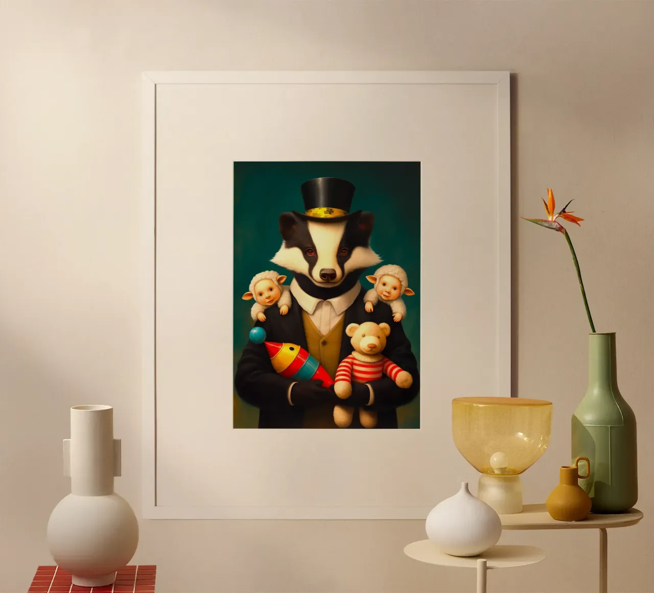 Tasso poster con telaio in alluminio da Fleur de Lys