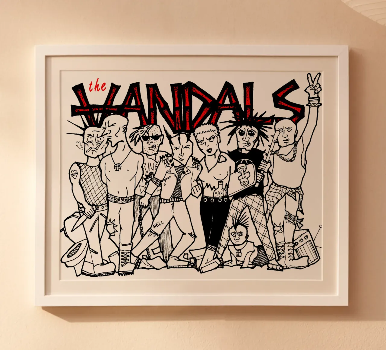 Maglietta essenziale Group Of Punk poster da mannys_artt