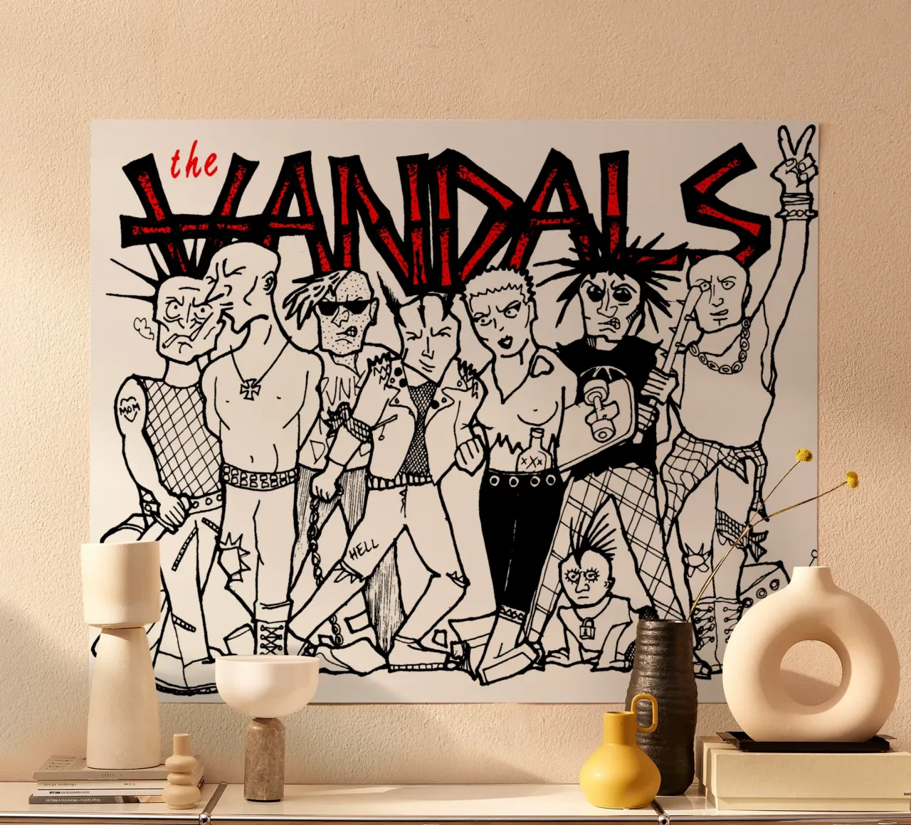 Maglietta essenziale Group Of Punk poster da mannys_artt
