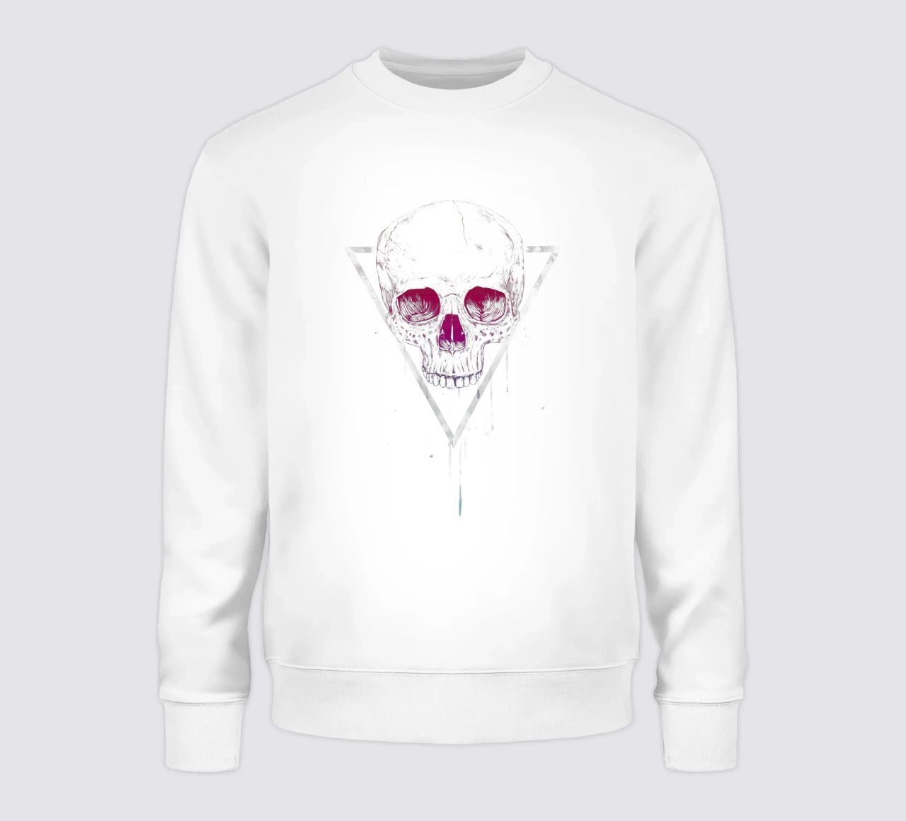 Skull in a triangle felpa da Balazs Solti