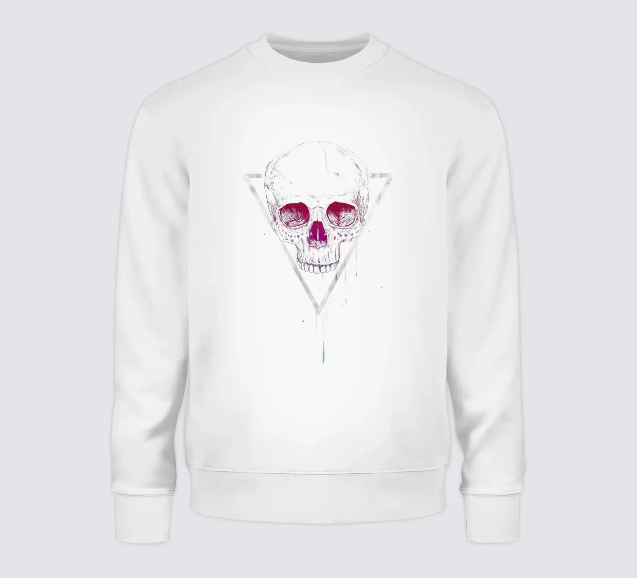 Skull in a triangle felpa da Balazs Solti