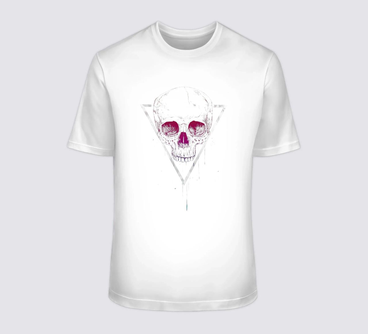 Skull in a triangle t-shirt da Balazs Solti