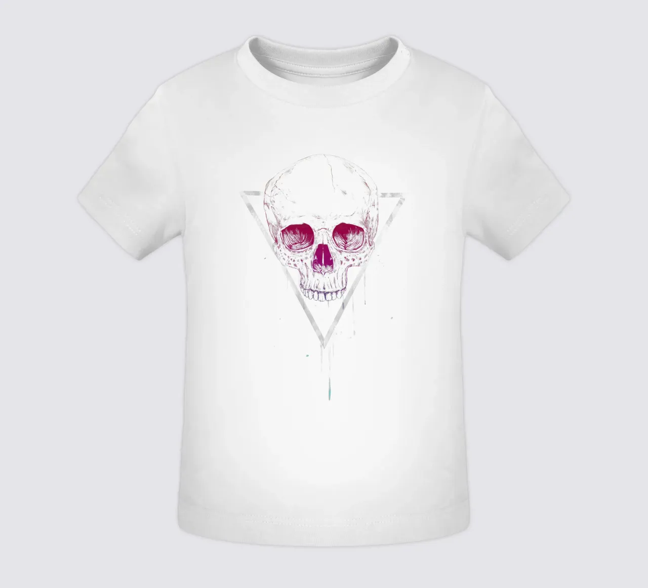 Skull in a triangle maglietta neonato da Balazs Solti