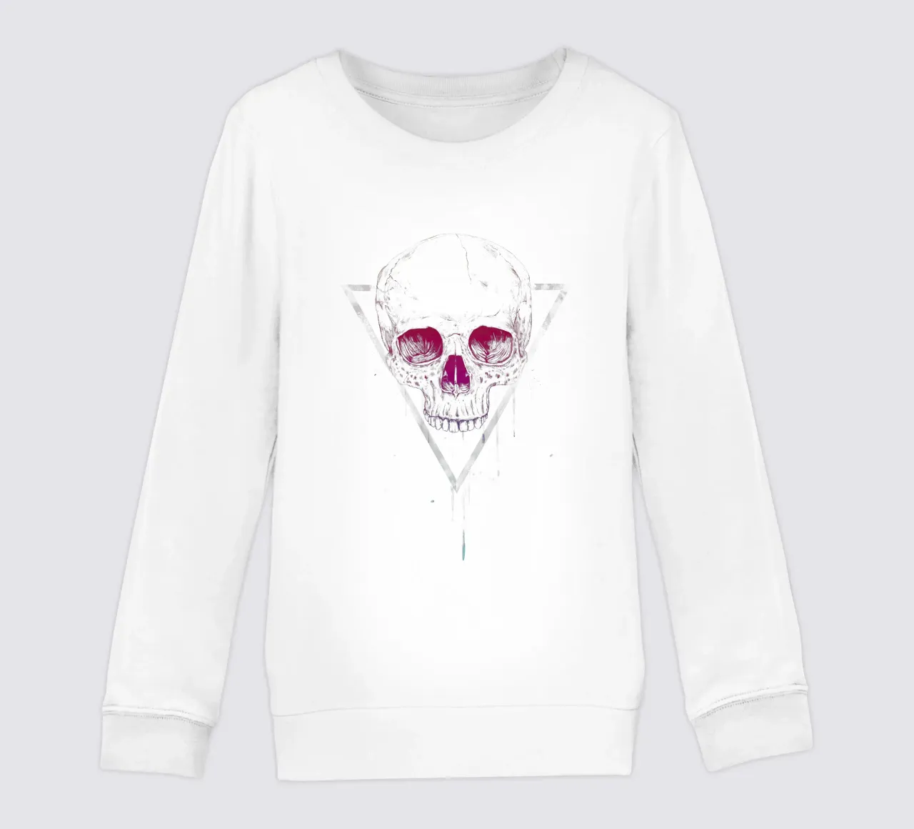 Skull in a triangle sudadera para niño de Balazs Solti