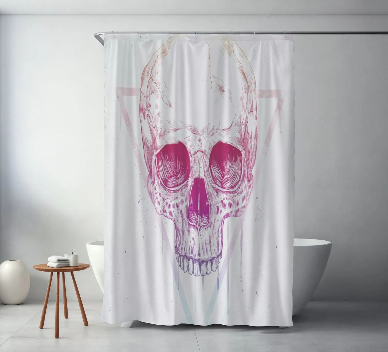 Skull in a triangle tenda da doccia da Balazs Solti