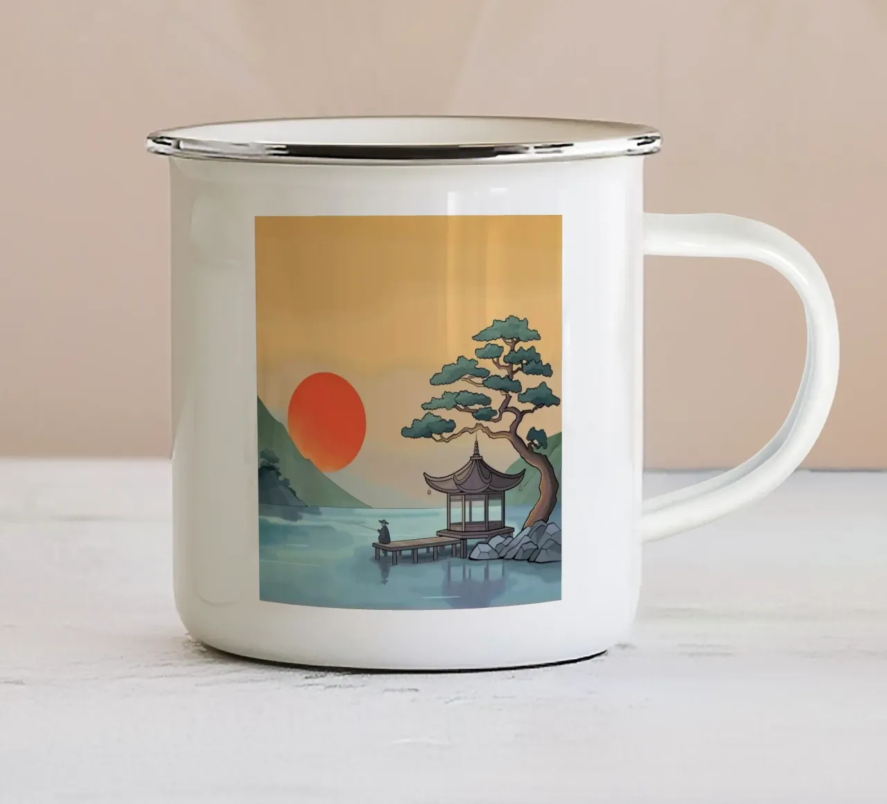home countryside tazza in smalto da carsa