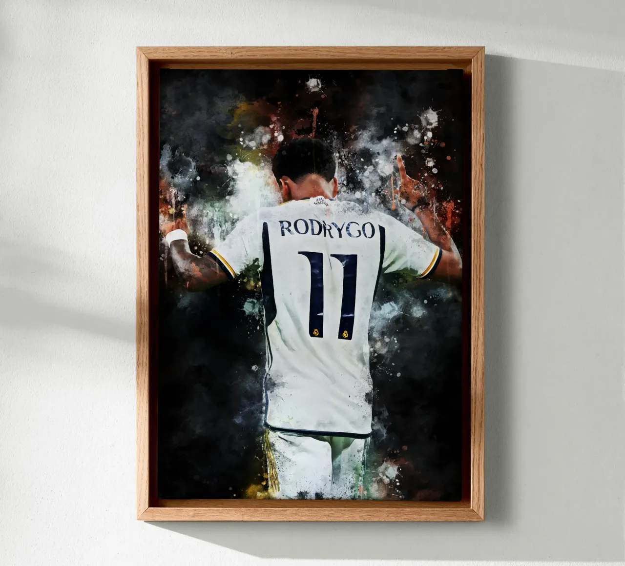 rodrygo real madrid canvas met Baklijst van MasterInkArt