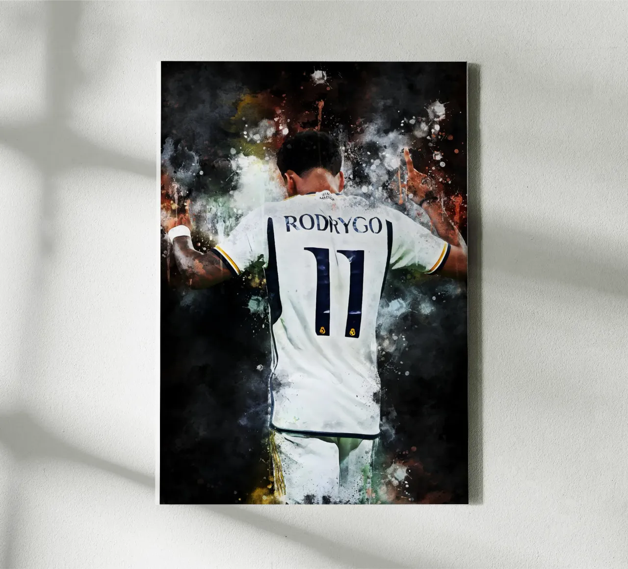 rodrygo real madrid canvas met Baklijst van MasterInkArt