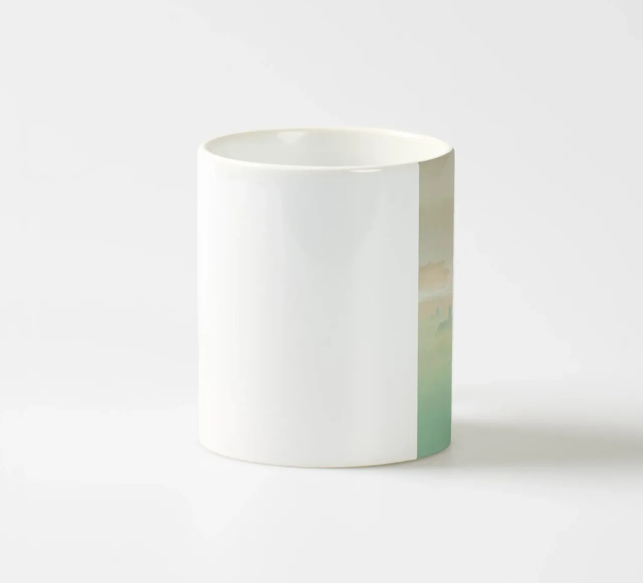 mountain hide in the clouds tazza in ceramica da carsa