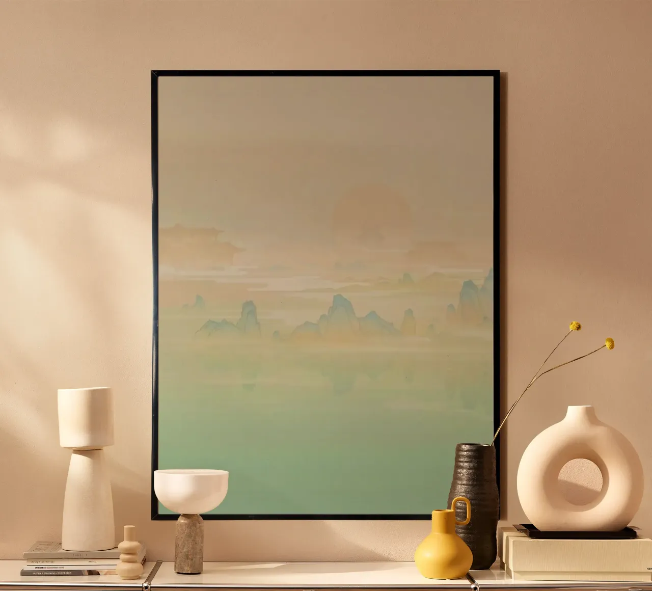 mountain hide in the clouds poster de carsa