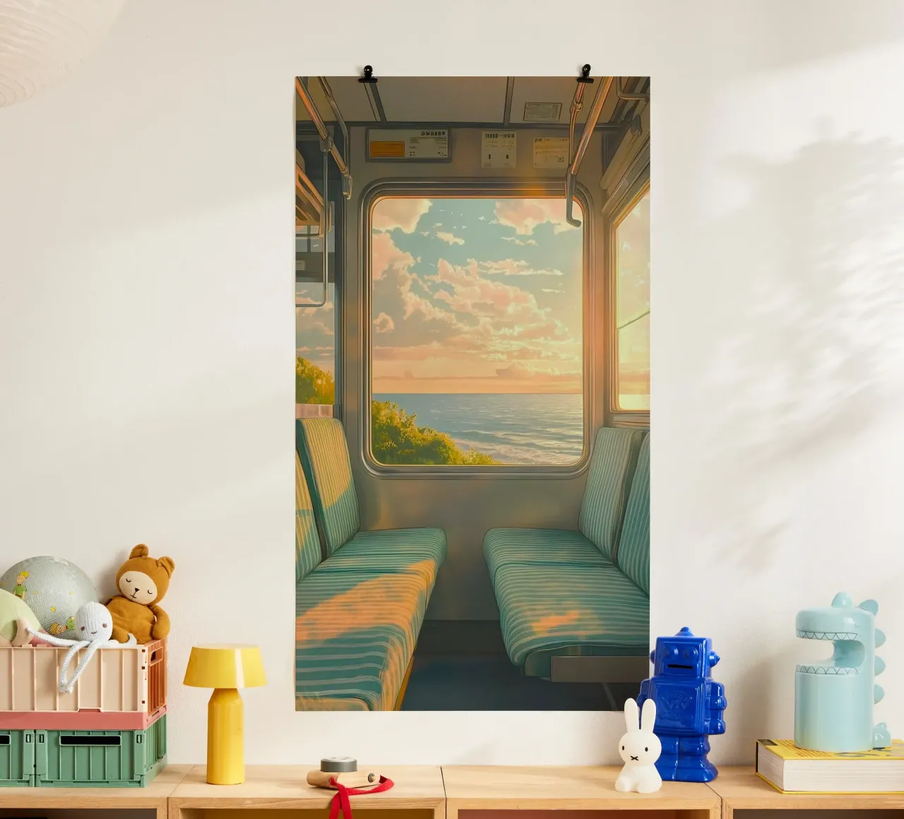 seat on the scene poster con telaio in legno da carsa