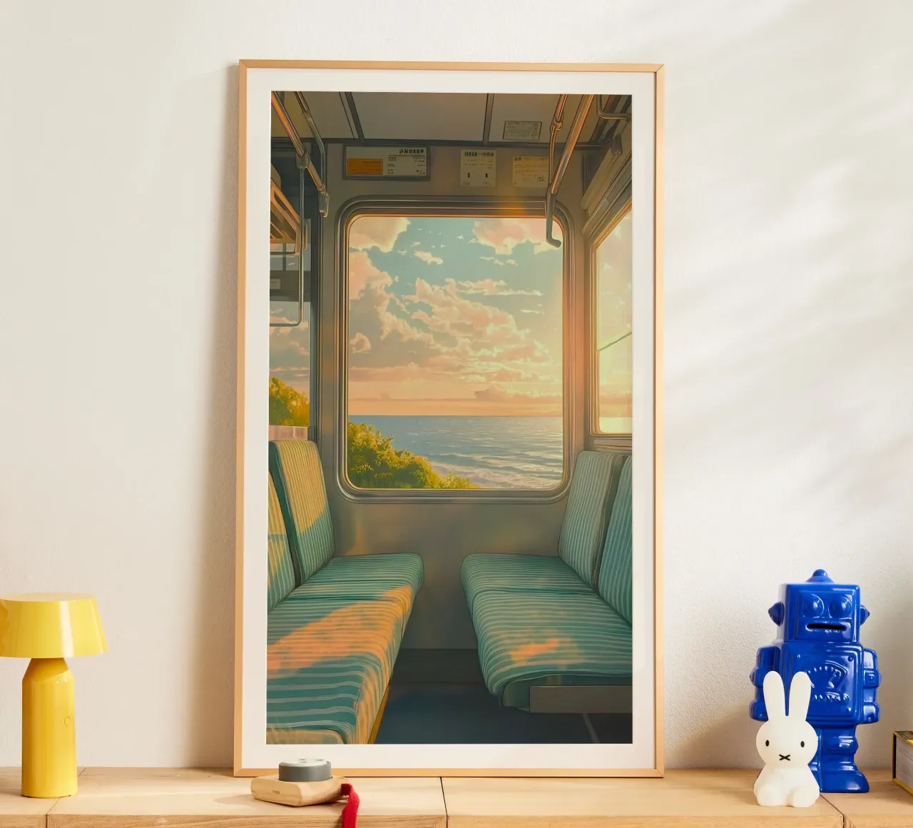 seat on the scene poster con telaio in legno da carsa