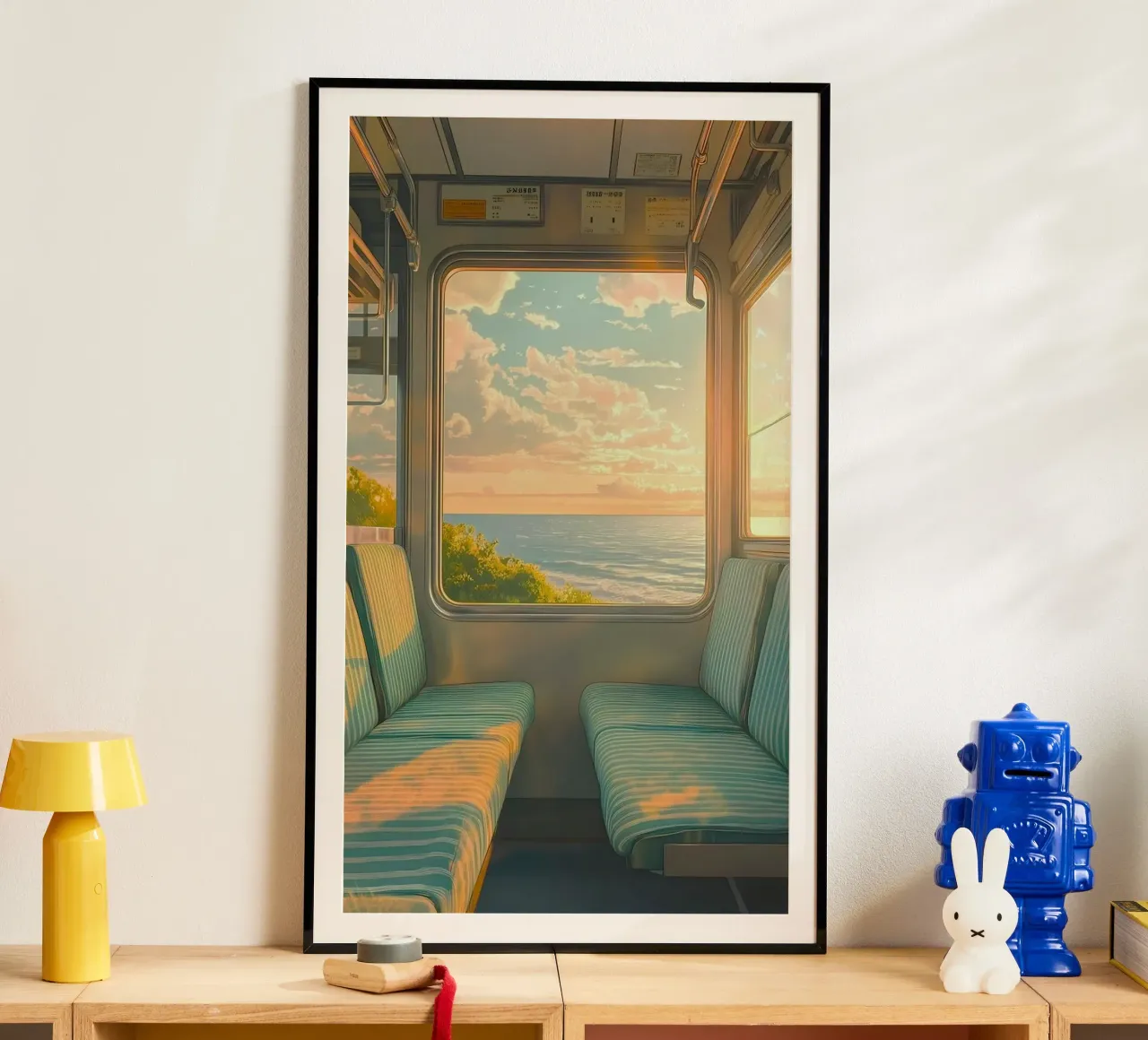 seat on the scene poster con telaio in legno da carsa