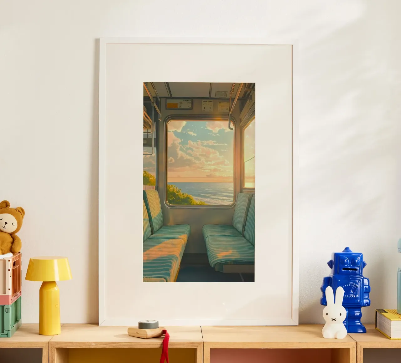 seat on the scene poster con telaio in legno da carsa