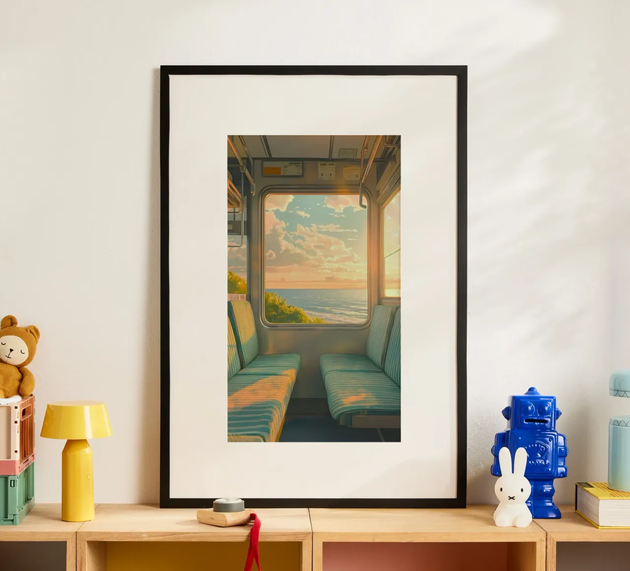seat on the scene poster con telaio in legno da carsa