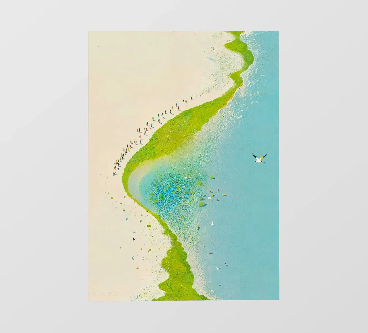 sparkling seaside telo in pvc da carsa