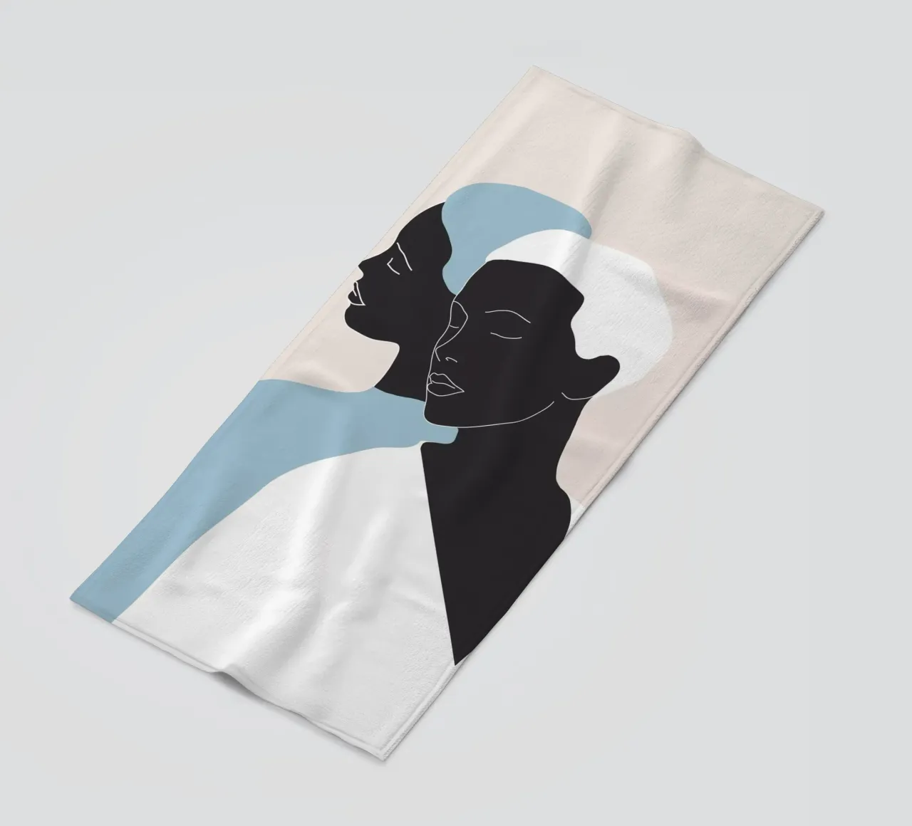 riflessione - lo specchio telo mare da ThingDesign