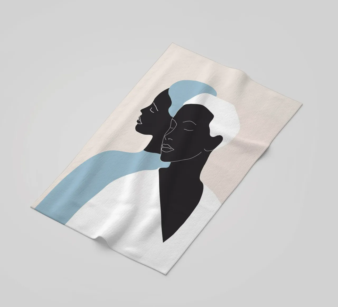 riflessione - lo specchio telo mare da ThingDesign