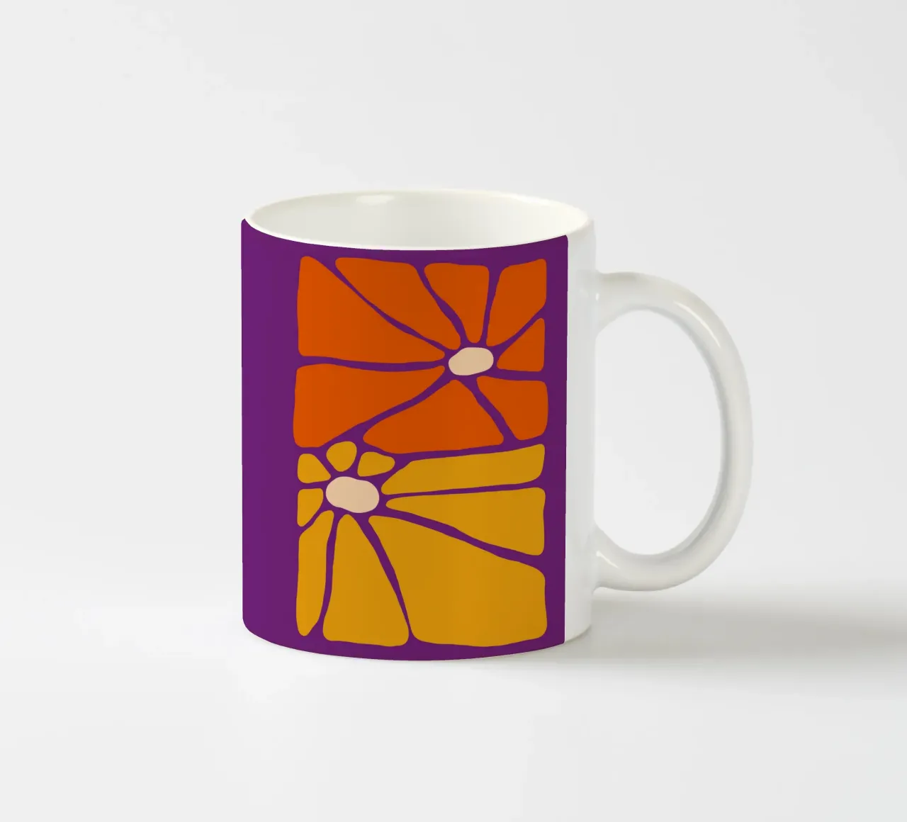 Sunburst Bloom tazza in ceramica da TijanaArtStudio88