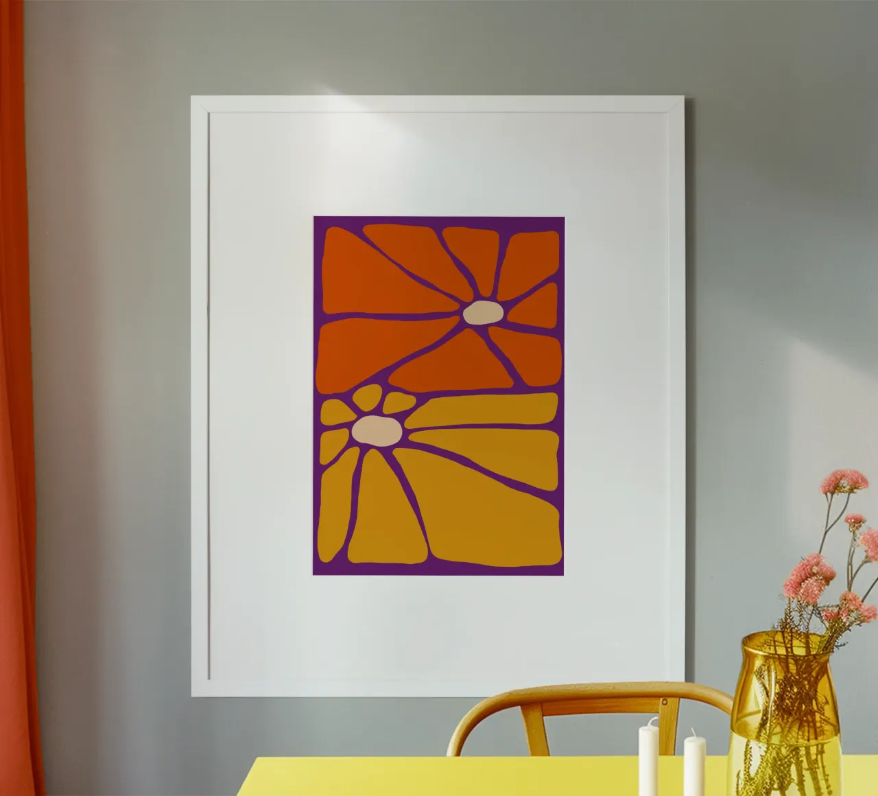 Sunburst Bloom poster da TijanaArtStudio88