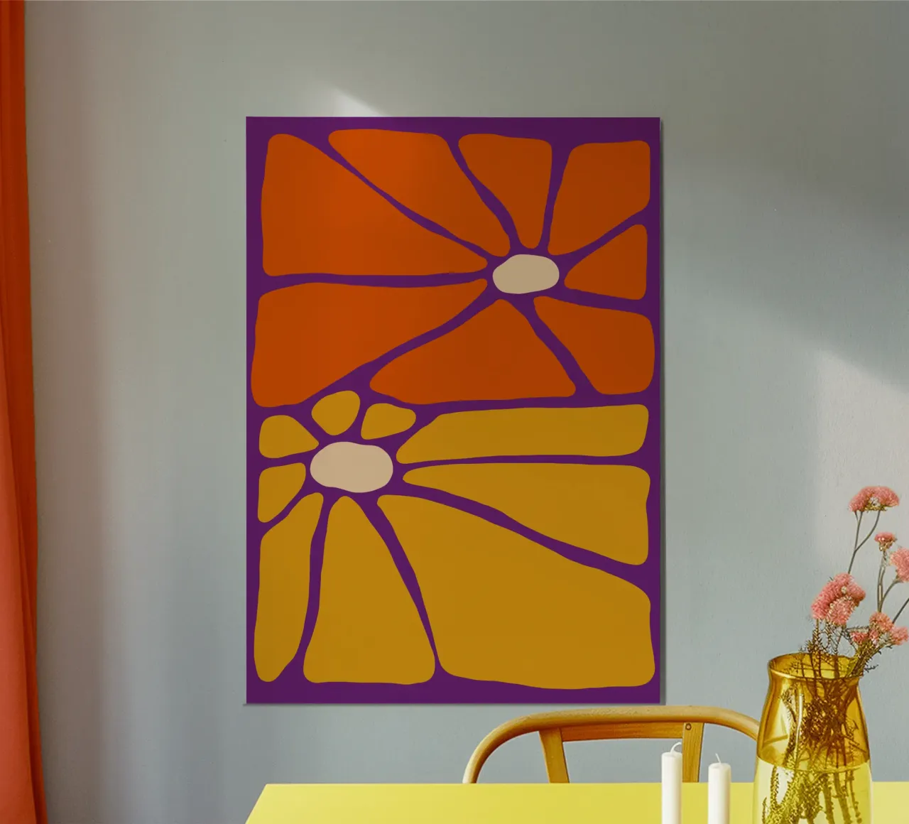 Sunburst Bloom poster da TijanaArtStudio88